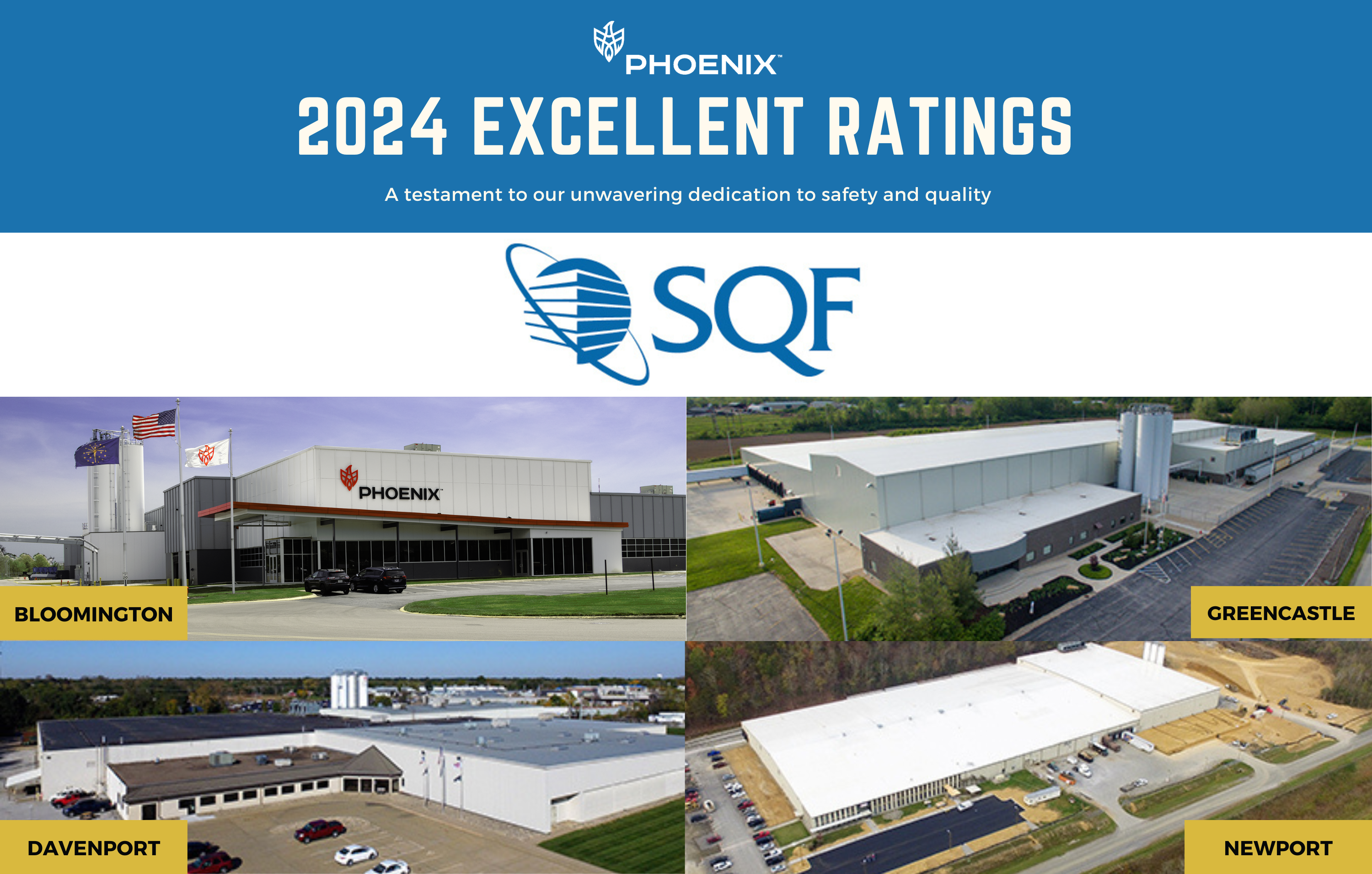 PHOENIX Achieves Excellent SQF Ratings in 2024