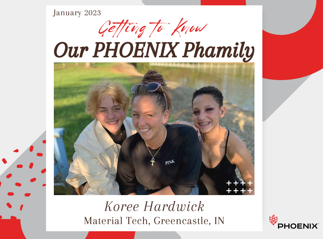 Getting to Know Our PHOENIX Phamily, Koree Hardwick, Material Tech