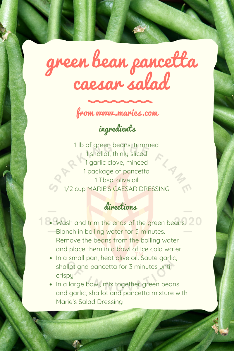 Green Bean Pancetta Caesar Salad